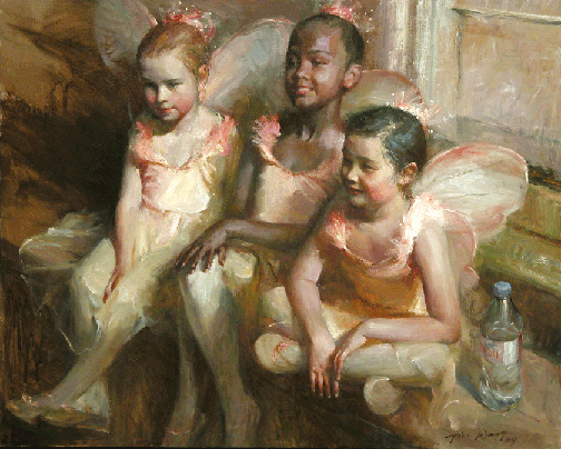 three small butterflies